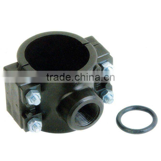 PP Compression Fitting Pipe Clamp Saddle