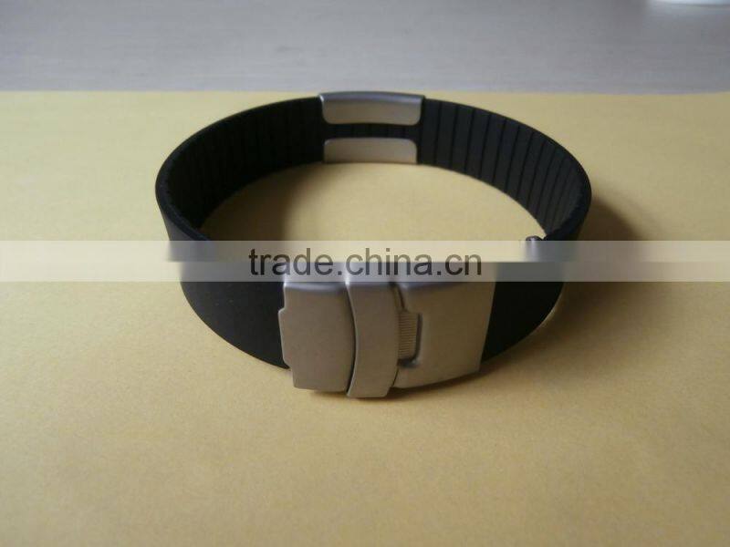 new product customized personal rubber id bracelets cheap