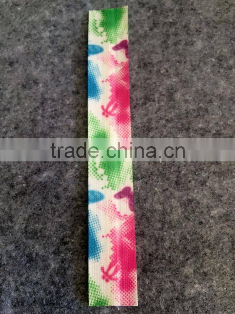 Customized length 5# water proof nylon zipper --- jacquard coating