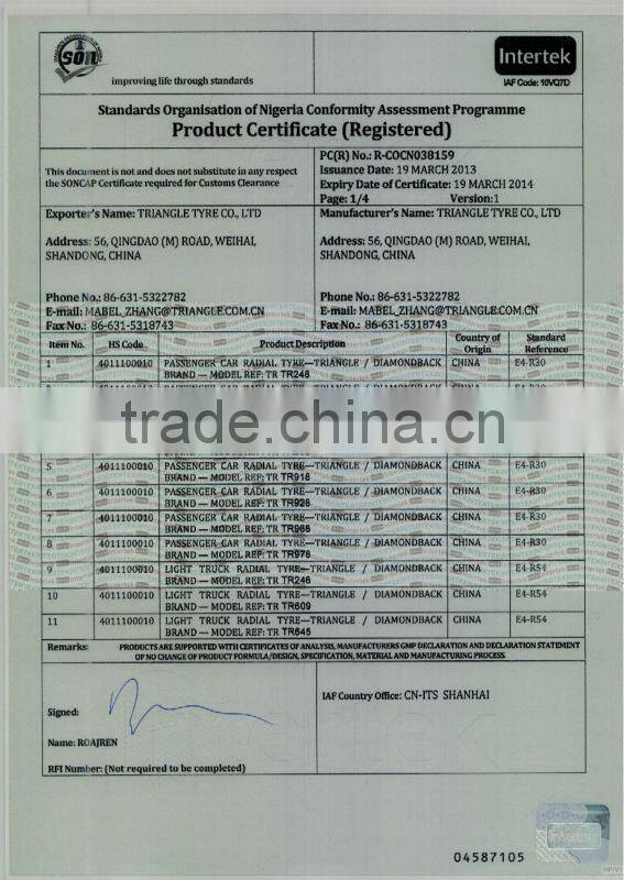 Triangle Brand Best Quality Chinese Tire 185R14C alibaba tires