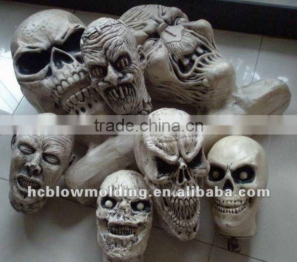 Custom plastic skull head