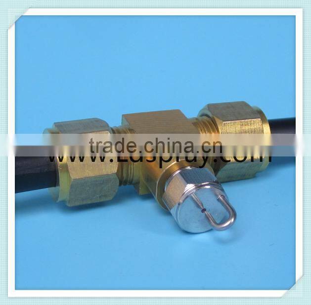 PJ impingement pin fine fog mist nozzle