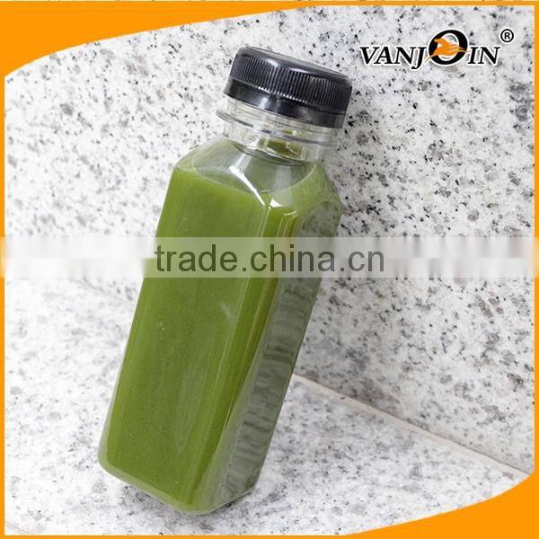 Cold Pressed Juice Recyclable Square Bottles with Safety Cap