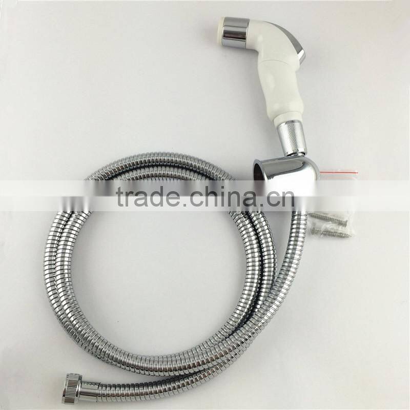 plastic type toliet bidet spray shower with stainless steel hose