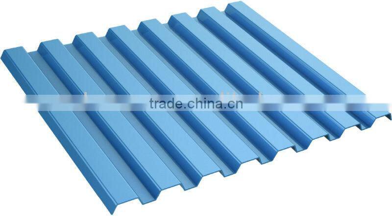 Plastic Polycarbonate Corrugated Sheet (Ti-Lite Metallic Blue GRECA) for building warehouse greenhouse