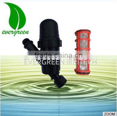 China supplier water filter system 3/4" male to female plastic screen filter