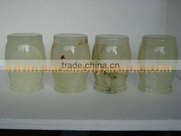 Natural stone green Urns Onyx Marble Decorative Gifts