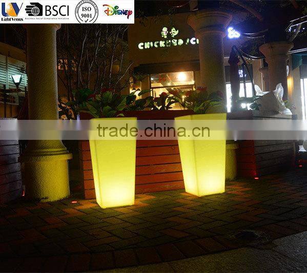 Factory direct sale RGB color changing remote control flower pot