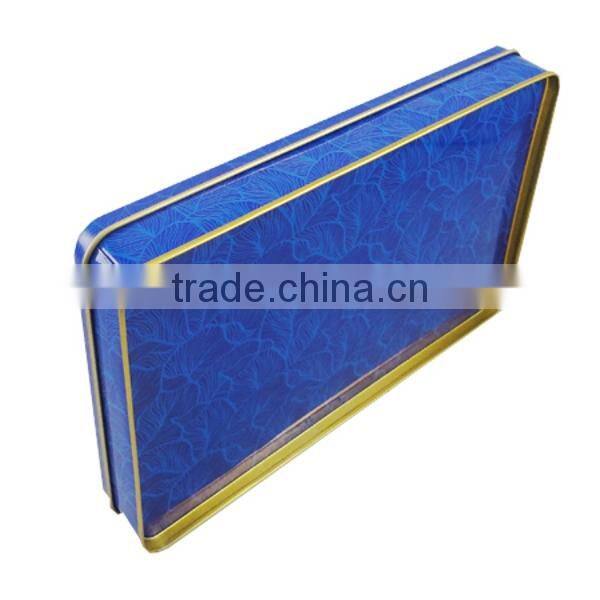 rectangular metal tin box