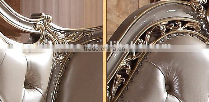 European Style Wood Carved Bed, Elegant and Royal King Size Bed, Luxury Bedroom Furniture Set (BF01-ML012)