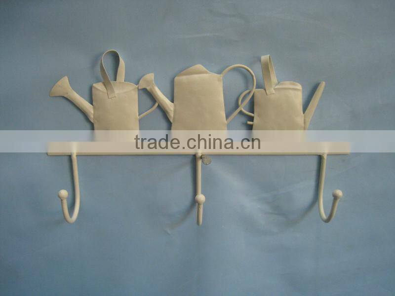 vintage cream white decorative metal wall hook