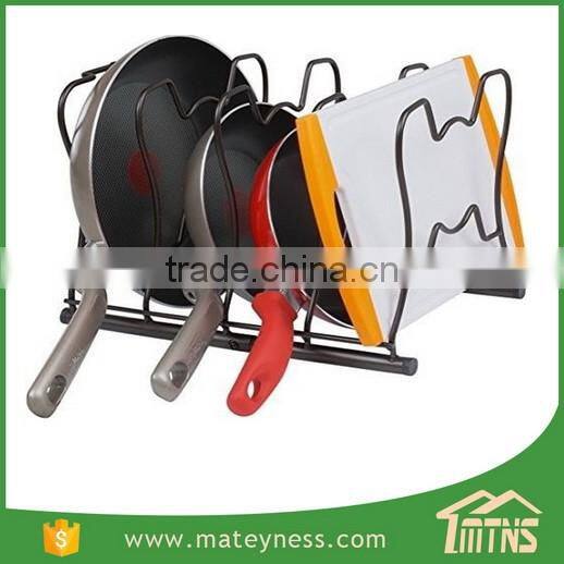 Kitchen Cabinet Pantry Pot and Pan Organizer Rack