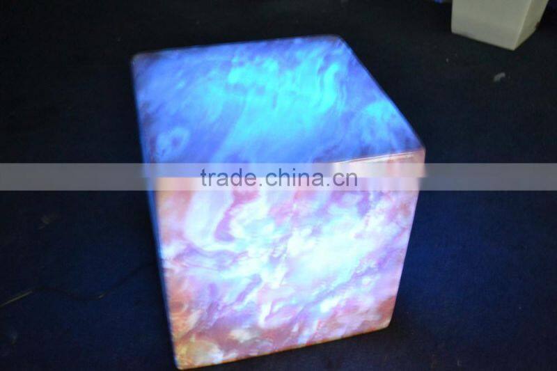 Manufacturer 40CM cube FRP/GFRP (Fiber Reinforced Plastics) chair with remote control 16 mix changeable colors