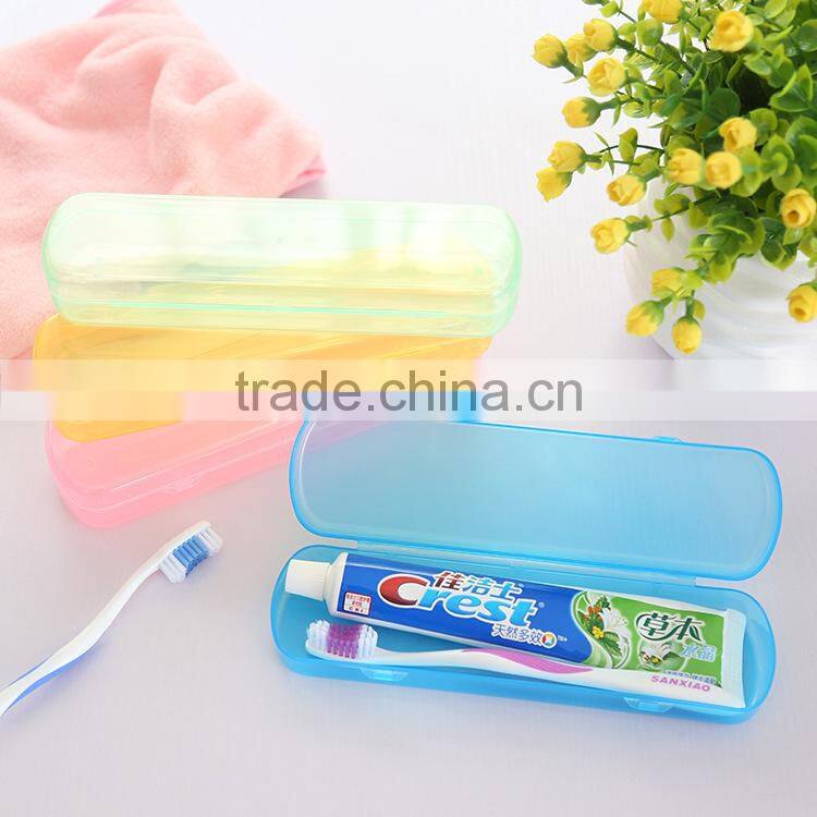 J384 travel toothbrush tube colorful toothbrush tube toothbrush box