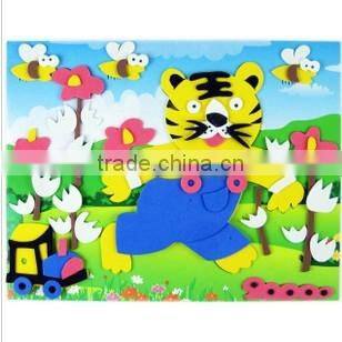 Creative diy eva foam animal pasting toys