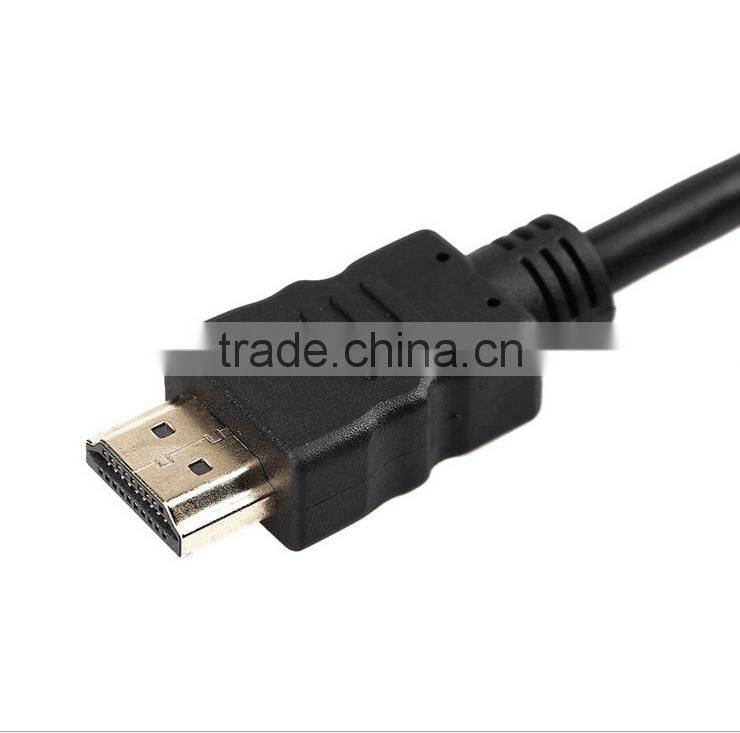 High Quality Hot Sale HD MI To VGA Converter With Audio Convex Head VGA Audio Converter Adapter Cable