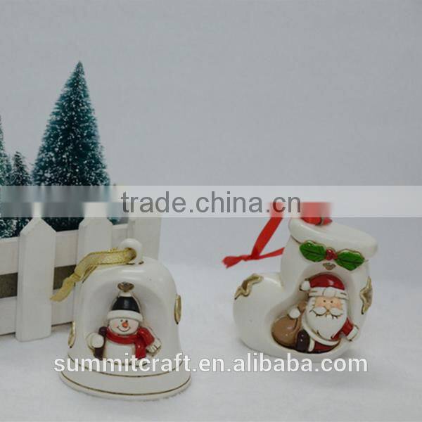 Christmas lamp decoration polyresin electrical christmas ornaments