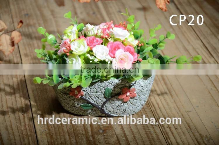 Cement public flowerpot,outdoor garden flowerpot