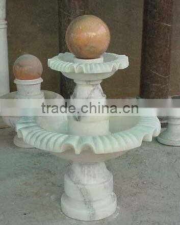 Natural black stone water ball fountains