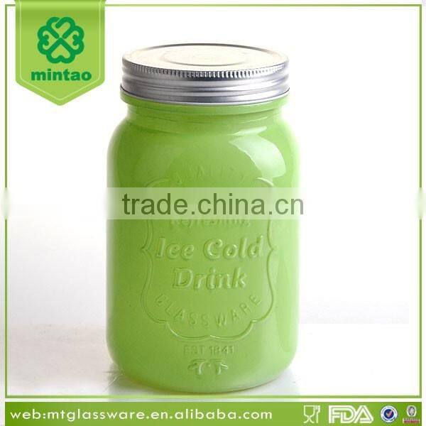 Ceramic Cookie Jar,Machine Made glass Jar with Seal Clip