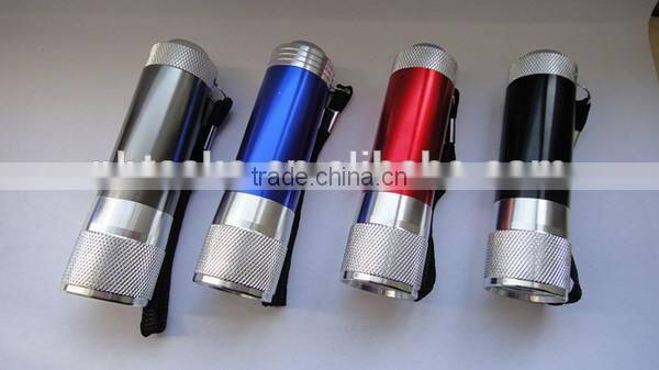 2014 New 9 Led Flashlight with Sos Siginal