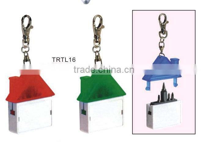 House shape mini tool with key ring for emerency