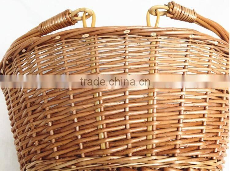 willow basket material cheap supermaket basket cone basket