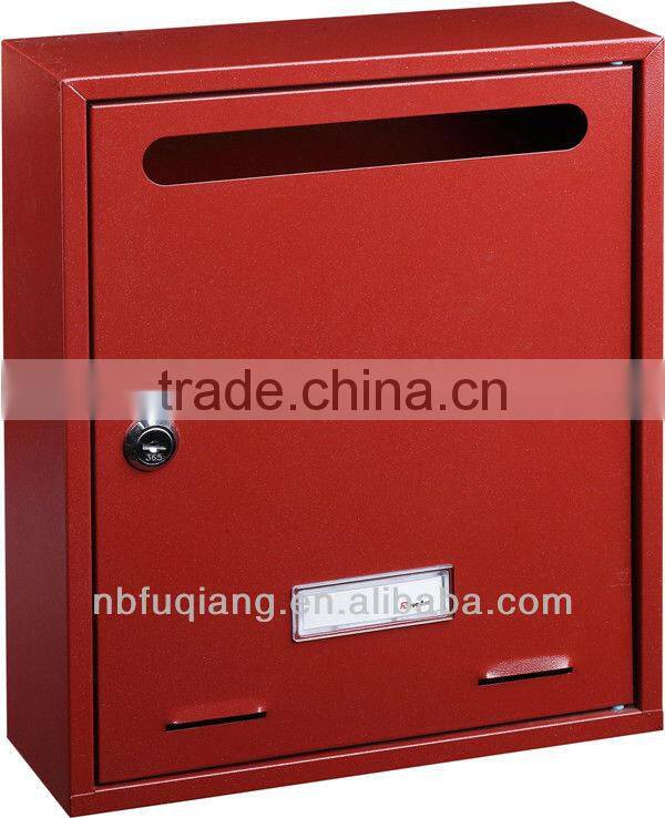 FQ-176 Metal Wall Mounted Mailbox,stainless steel mailbox,American mailbox,four colors available