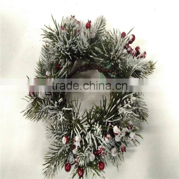 Factory direct sales Christmas candle garland decorative wreath