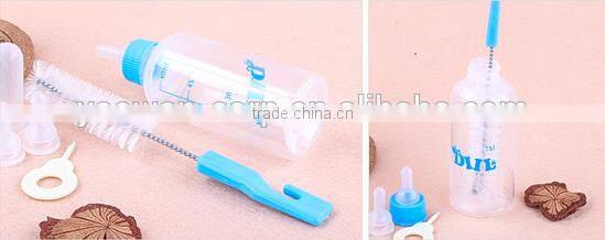 Wholesale plastic little pet milk bottles water bottle set