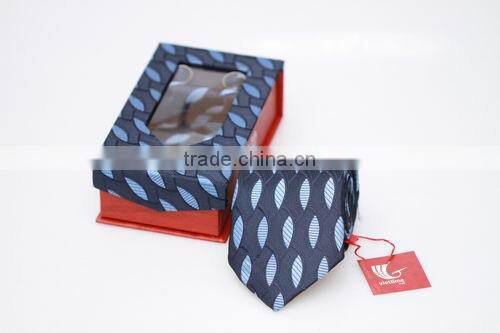 Set of neck tie, cufflinks and handkerchief with various colors and design, elegant but cheap