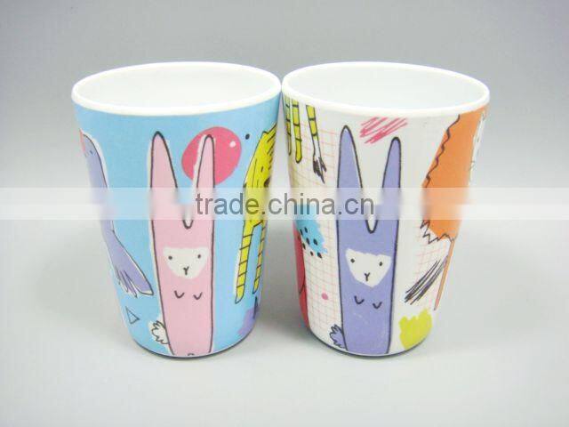 Super Cute Safety Animals Printed Melamine Cup With No Handle