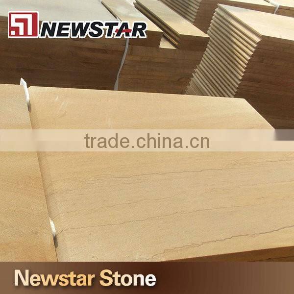 Light yellow wooden vein sandstone china Wood Sandstone