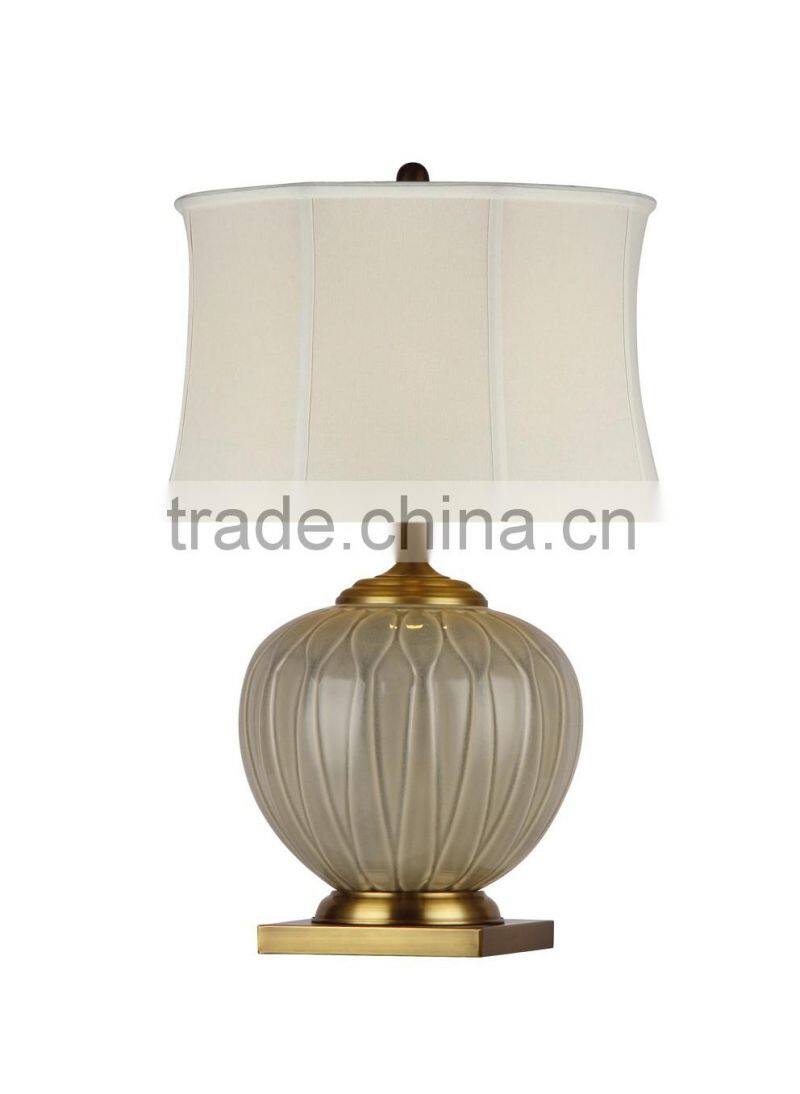 BISINI Antuque Decorative Gilding Ceramic Table Lamp for Hotel