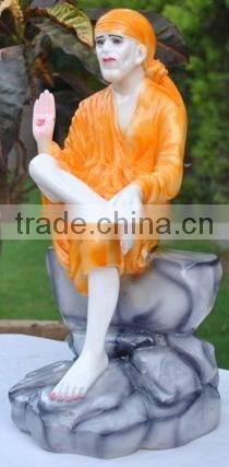 Decorative resin statue of Indian God Sai Baba