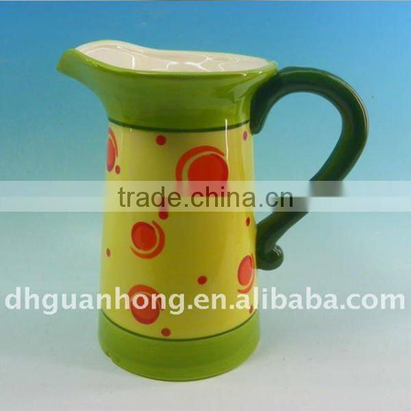 2013 colorful ceramic water jug milk jug