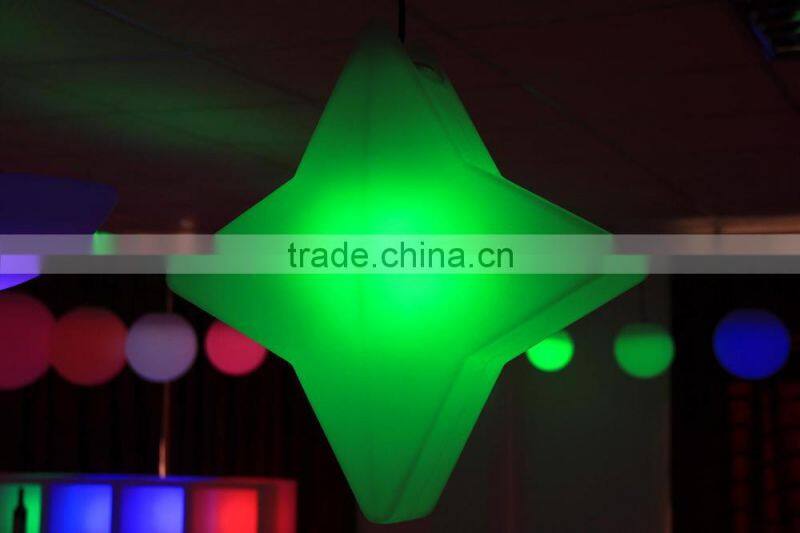 Plastic led light illuminated ball, led table lamp, birthday party ceiling lamp