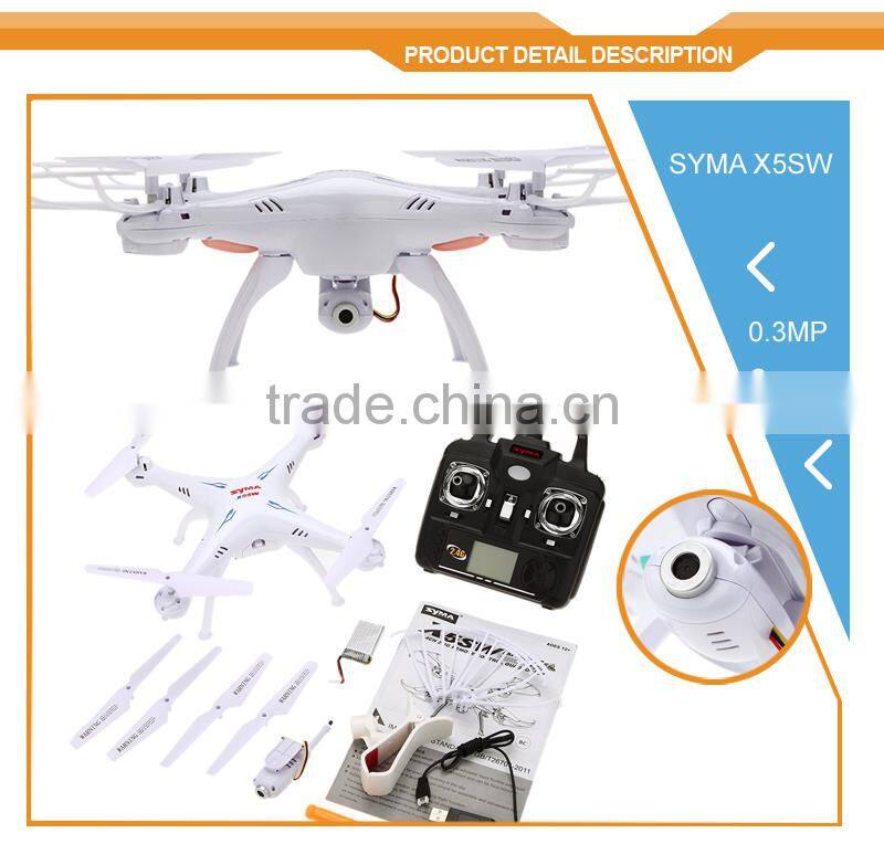 2.4g 4CH RC Drones for iPhone Andriod WIFI Control FPV Quadcopter SYMA X5SW