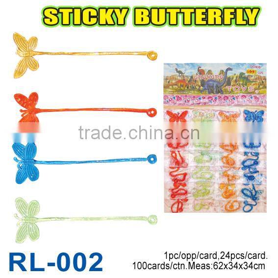 Soft Plastic Sticky Glow InsectToys/Sticky Butterfly Toys