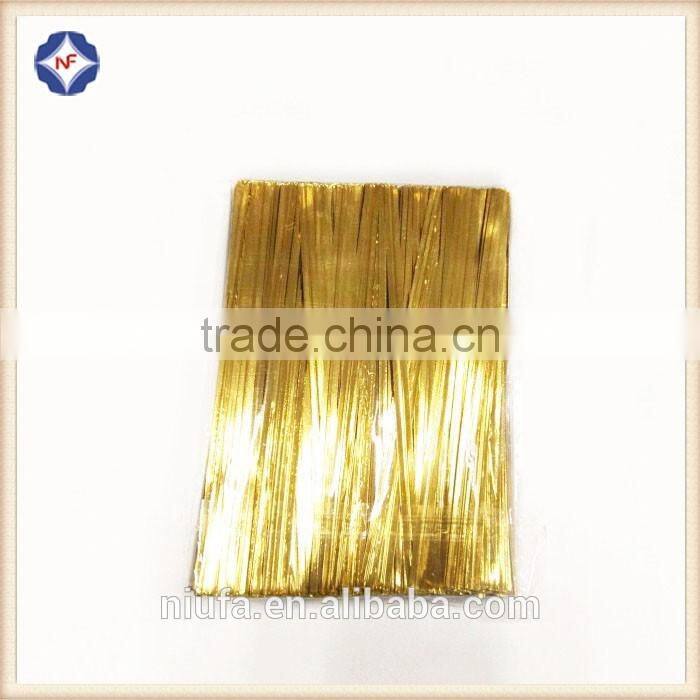 food packaging plastic single metal wire twist ties