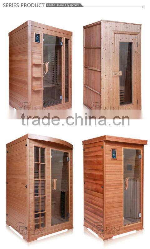 Outdoor 2-3 person use wooden sauna room home sauna