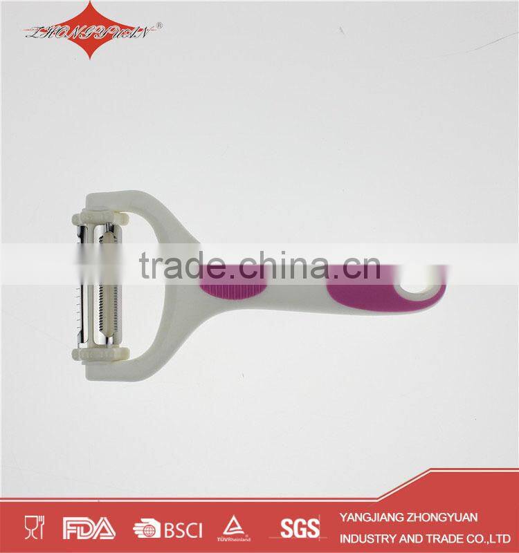manual potato peeler stainless steel julienne and vegetable peeler with rubber handled