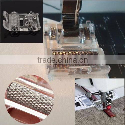 house hold Low Shank Roller Sewing Machine Leather Presser Foot For Brother Janome Singer