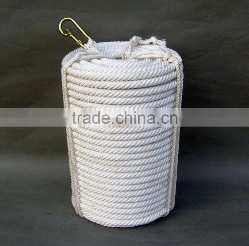 High Quality White Braided Nylon Rope with best price