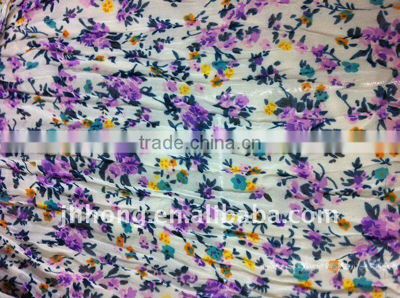 lady's fashion purple chiffon scarf