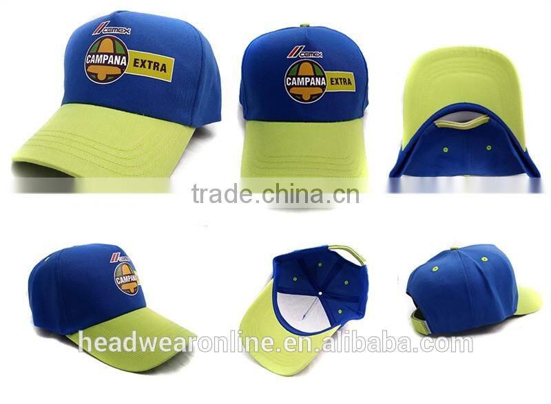 Collage Fabric Color Caps Sport Style Baseball Hats With Printed Logo