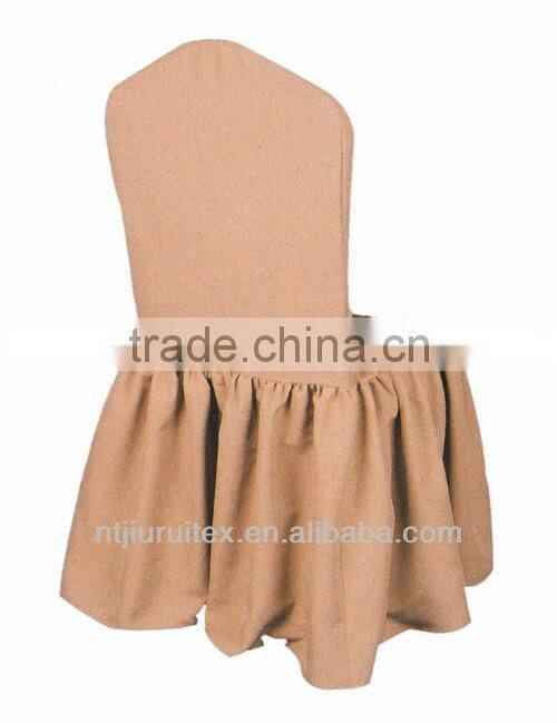 Pleat 100% Polyester Banquet Chair Cover Various Color For Choice