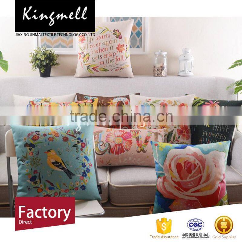 China cotton cushion cover manufacturer with personal customization