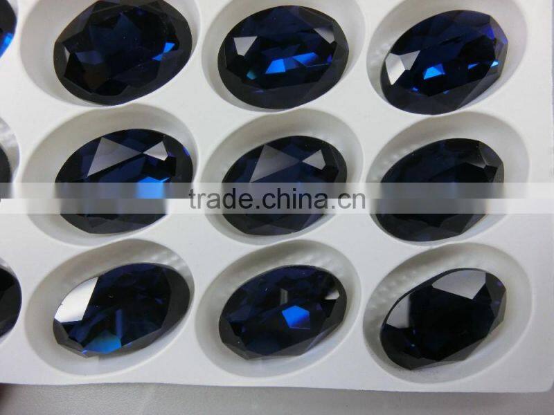 18*25 Oval Rhinestone Charming Crystal Fancy Bead Montana