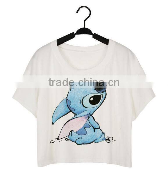 cartoon printed cute animal for girls tank top for eropean market